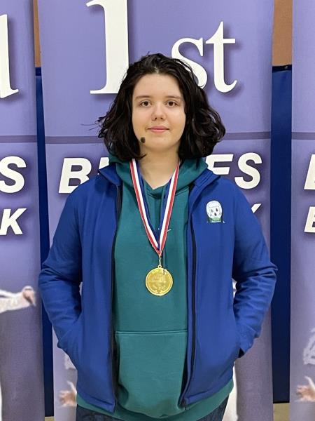 Ellie R secures a gold medal at the Elite Epee U17 2023 National Series